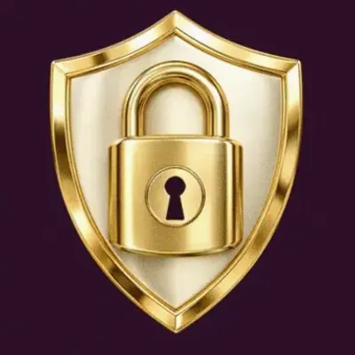 Shield with padlock — Lucky Hills