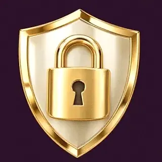 Shield with padlock — Lucky Hills