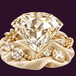 Faceted diamond gemstone — Lucky Hills